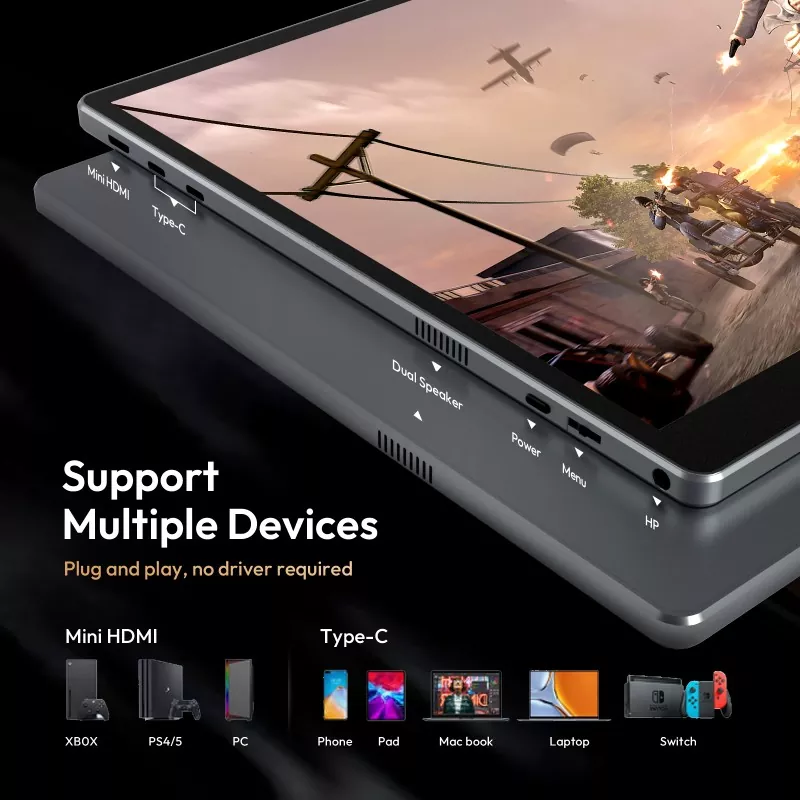 Miks peaksite valima tööks ja reisimiseks 16-tollise 1200P kaasaskantava monitori?